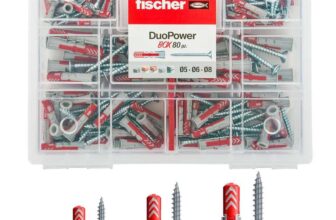 Fischer Duopower 160 Piece Universal Dowels Kit with Screws (544546)