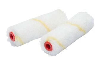 Fit For The Job 2 Pack 4 inch Medium Pile Woven Mini Paint Rollers for DIY Painting. Emulsion
