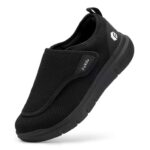 FitVille Mens Extra Wide Fit Diabetic Shoes Easy Slip On Adjustable Orthopedic Slippers Size 10 – Sold by Luhua International Trade/FBA