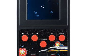 Fizz Asteroids Multi-Level Retro Gaming Handheld – Black – Free C&C
