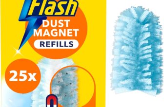 Flash Duster Dust Magnet Refills, Fluffy Dusters Refills, 25 Scented Dusters (5×5), Effective on 100% of Dust, Dust Magnet
