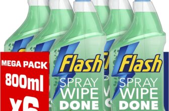 Flash Spray Wipe Done Apple Blossom Cleaning Spray, 6 x 800 ml