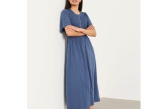 Fleur Indigo Blue Regular Jersey Midi Dress