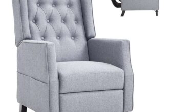 Flexispot XC5 Adjustable Recliner Armchair (Grey / Blue) – Sold & Dispatched by FLEXISPOTUK