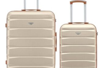 Flight Knight Set of 2 Premium Suitcases – Extra Stong Lightweight Luggage