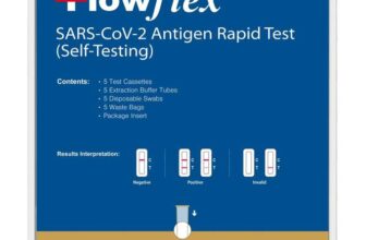 Flowflex One Step Lateral Flow One Step Test Kit for Sars-CoV-2 Antigen 5 Tests – Sold by EML MEDS / FBA