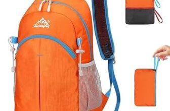 Foldable Backpack 20L Waterproof Lightweight Pack, Travel Daypack for Men & Women,Hiking Backpack for Travel Camping Cycling 0.46lb