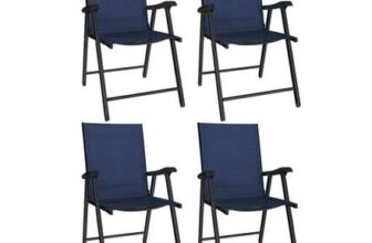 Folding Garden Chairs Set of 4