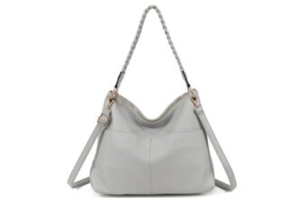 Fontanella Fashion Braided Haven Hobo PU Leather Shoulder Bag