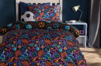 Football comic print duvet cover set ( Double )