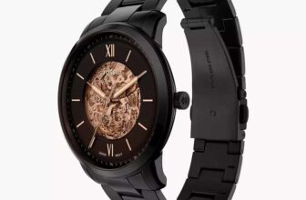 Fossil Neutra Automatic Black Stainless Steel Watch