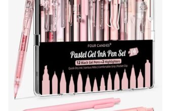 Four Candies Pink 14-Pack 0.5mm Pastel Gel Pens