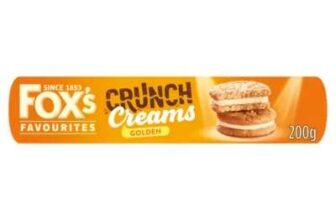 Foxs Favourites Crunch Creams Golden / Ginger / Salted Caramel 200g