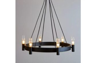 Francis 6 Light Pendant – Black