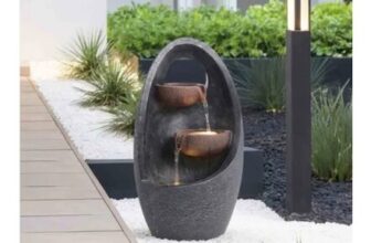 Free P&P – Outdoor Garden Creative Egg Shape Water Feature Fountain Electric