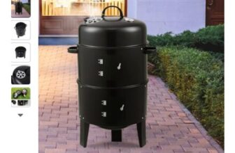 Free P&P – Outdoor Upright Smoker Grill Charcoal BBQ
