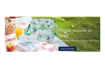 Free P&P – Peter Rabbit English Garden Lunch Bag & Bento Box