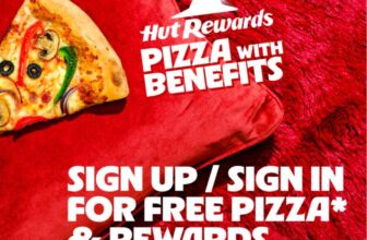 Free Small Pizza on £5 Spend via Hut Rewards App – Welcome Gift – E.g. One Large Pizza Small Pizza – Collection only (Selected Locations)