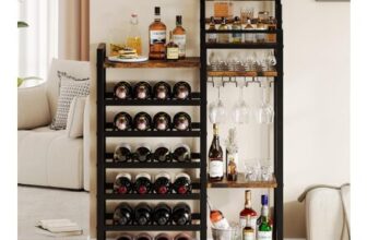Free Standing 24 Bottle Wine Rack and Storage Unit