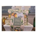 Fresh Citrus Hand Wash and Lotion Set with Dish