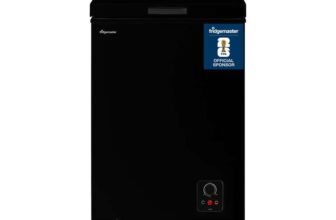 Fridgemaster MCF96EB 95L Chester Freezer 4 Star Freezer Rating – 47.9D x 54.6W x 85.4H cm Black