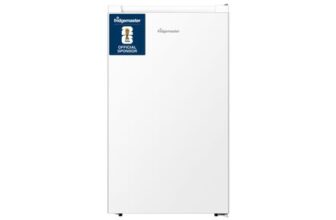Fridgemaster MUR4894E 82L under Counter Fridge, 3 Star Ice Box, White,
