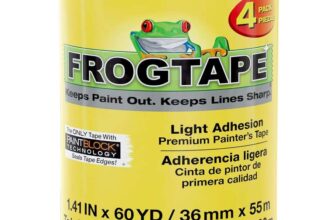 Frog Tape Delicate Surface Masking Tape for Painting 36mm x 55m – 4 Pack