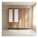 Fulton 4 Door Wardrobe, Pine
