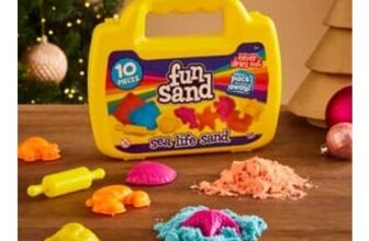 Fun Sand Sea Life Themed Case H 17.3cm X W 20.5cm X D 3.5cm