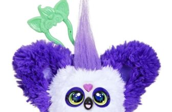 Furby Furblets – Series 4 Collectible – Bam-Boo Panda Mini Plush Toy, Purple
