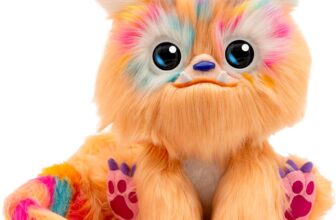 Furlings – Cleo Loving Interactive Plush Jackalope More Than 80 Realistic Reactions Soft Animal Girls Surprise Toys & Gifts for Birthdays and Christmas Ages 3, Orange