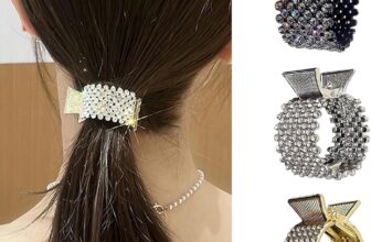 GEEWHILE Hair Claw Clips, Retro Diamante Claw Clips, 3 Pcs Rhinestone Hair Accessories for Women, Stable & Sparkling Vintage Hair Barrette Clip for Thick Hair, Daily, Party, Wedding