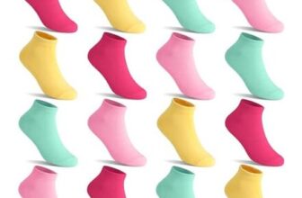 GENTABY 16 Pairs Girls Low-Cut Multi-Color Ankle Socks 4-7 Years