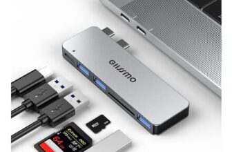 GIISSMO USB-C Hub 6-in-2 Thunderbolt 3 for MacBook Pro/Air