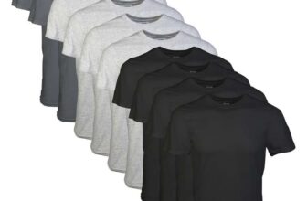 GILDAN Mens Crew T-Shirt Multipack (Pack of 5) Size S