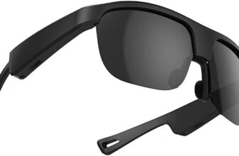 GKEAPZA Smart Audio Glasses with Bluetooth Speaker,UV400 portection,open voice Control,Sunglasses Built in Mic & Speakers,multifunctional Bluetooth glasses for men&women travel meeting trade business