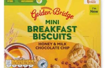 GOLDEN BRIDGE – Honey Chocolate Chip Mini Breakfast Biscuits
