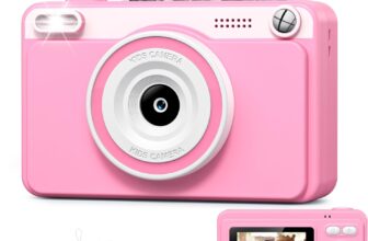 GREENKINDER Kids Camera Instant Print, 1080P Instant Camera for Kids with 5 Rolls Print Paper & 32GB Card, Kids Digital Cameras Christmas Birthday Toddler Boys Gifts for Girls Toys Age 3-12