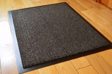 GREY BLACK HEAVY DUTY NON SLIP RUBBER DIRT STOPPER BARRIER RUG SMALL MEDIUM EXTRA LARGE DOORMAT LONG NARROW HALL RUNNER 6 (40 X 60