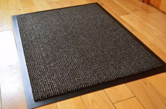 GREY BLACK HEAVY DUTY NON SLIP RUBBER DIRT STOPPER BARRIER RUG SMALL MEDIUM EXTRA LARGE DOORMAT LONG NARROW HALL RUNNER 6 (40 X 60