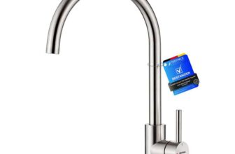 GRIFEMA G4008 Kitchen Sink Taps Mixer with Single Lever High Arc 360Swivel