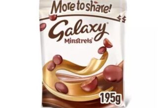 Galaxy Minstrels Milk Chocolate Buttons Sharing Pouch Bag 195g