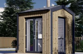 Garden Room Office EMMY (34 mm Cladding), 2×2 m (66 x 66), 4 m²