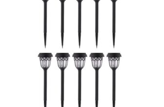 Garden Stories Classic Set of 10 Dual Function Solar Glass Stake Lights