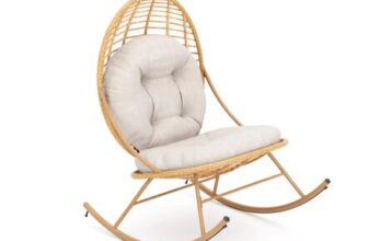 Garden Stories Woven Padded Rocker Chair