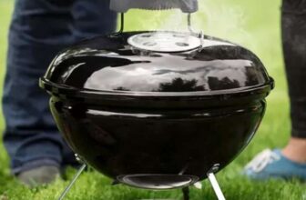 Garden Vida Kansas Small Kettle Grill Bbq (35.5cm Ø Grill Area) – Black