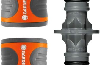 Gardena Coupling Set: Hose Coupling for Hose Extension 13 mm (1/2 inch) and 15 mm (5/8 inch), Even with high Water Pressure, Easy Installation (18283-20)