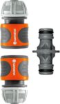 Gardena Coupling Set: Hose Coupling for Hose Extension 13 mm (1/2 inch) and 15 mm (5/8 inch), Even with high Water Pressure, Easy Installation (18283-20)