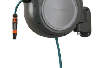 Gardena Wall-Mounted 30m (98ft) Hose Box with Automatic Roll-Up