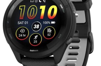 Garmin Forerunner 265 with Music, 46mm GPS running smartwatch
